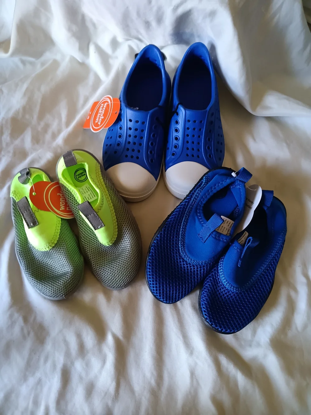 Water Shoes Toddler 3 Pairs Mesh Slip On Boat Beach Shoes